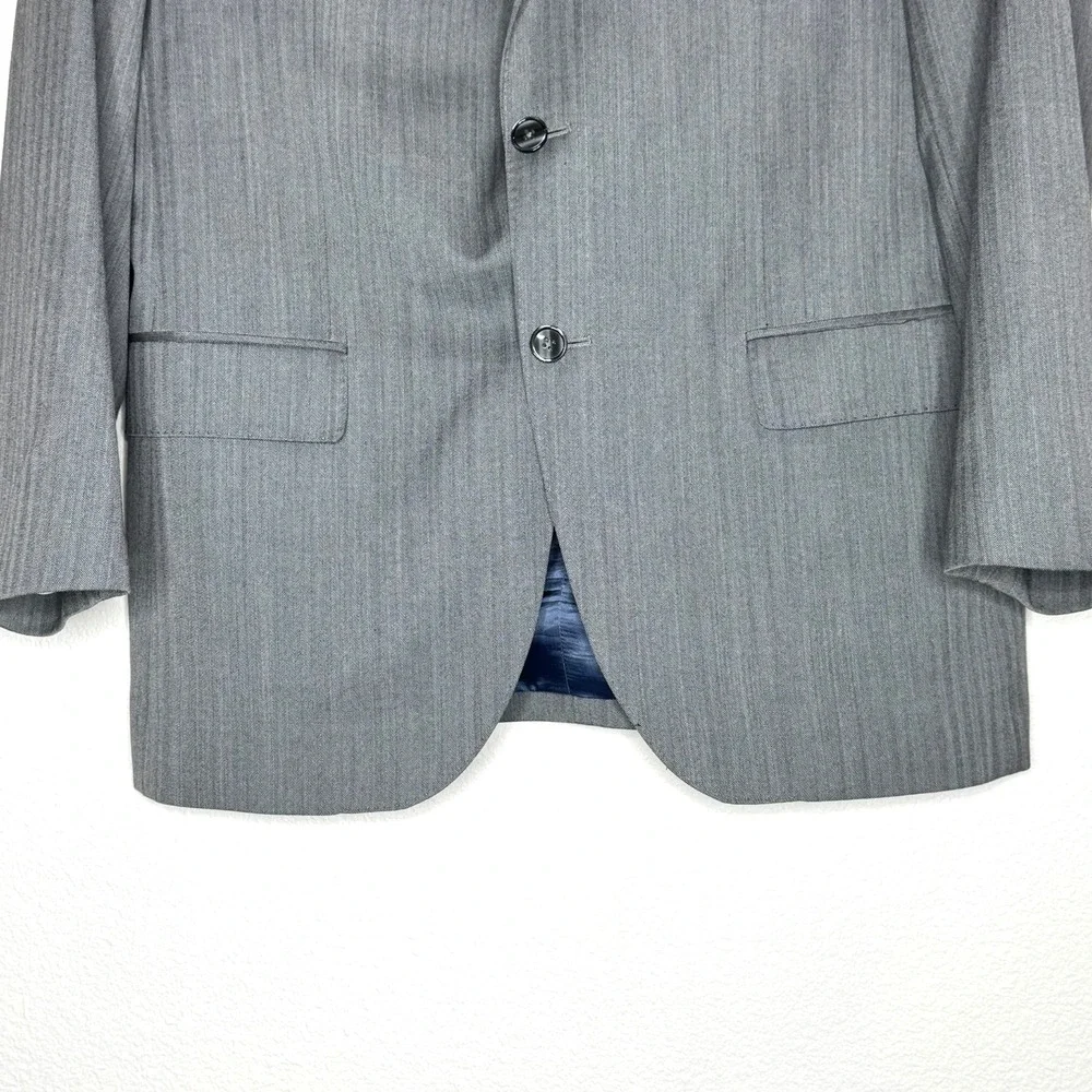 SUITSUPPLY Vitale‎ Barberis Canonico Wool Suit Jacket Blazer 42 Gray Sport Coat